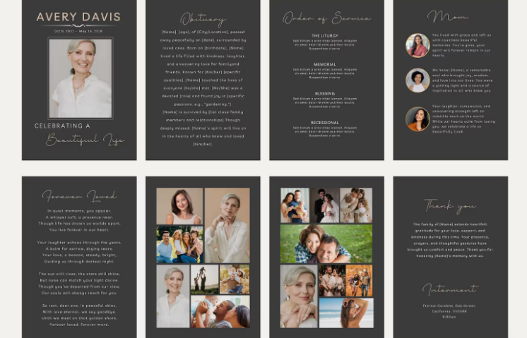 How to Create a Meaningful Funeral Program